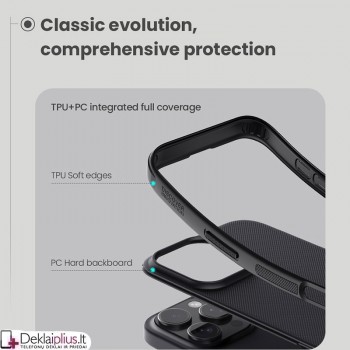 Nillkin Frosted shield plastikinis dėklas - juodas (Apple Iphone 16 Pro Max) Nillkin Frosted shield plastikinis dėklas - juodas (Apple Iphone 16 Pro Max)